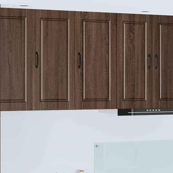 Meuble mural PORTO Chêne brun 40 x 31 x 80 cm Bois d'ingénierie