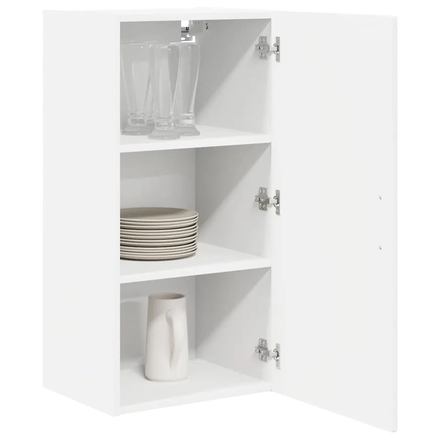 Meuble mural PORTO Blanc 40 x 31 x 80 cm Bois d'ingénierie - 3