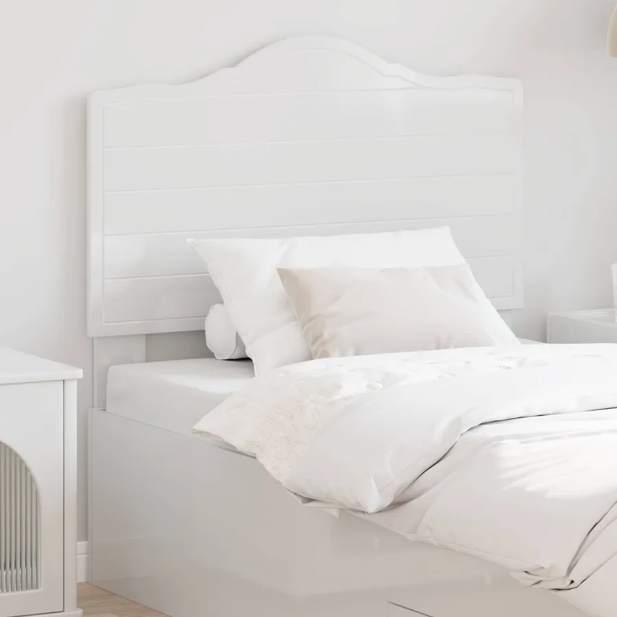 Tête de lit Blanc Brillant Bois d'ingénierie
