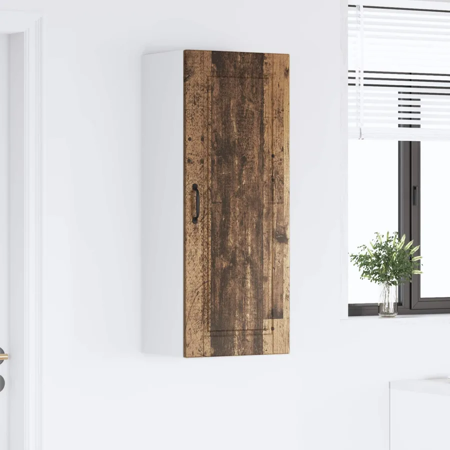 Meuble mural PORTO Bois ancien 40 x 31 x 100 cm - 4