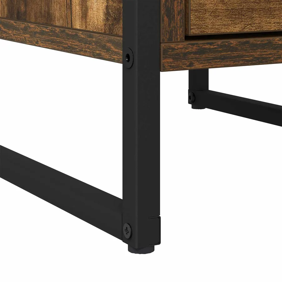 Table de chevet avec tiroir 2 pcs Chêne Fumé 39,5 x 30 x 50 cm - 11
