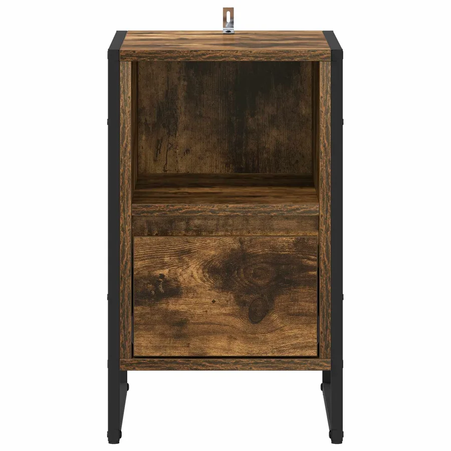Table de chevet avec tiroir 2 pcs Chêne Fumé 39,5 x 30 x 50 cm - 7