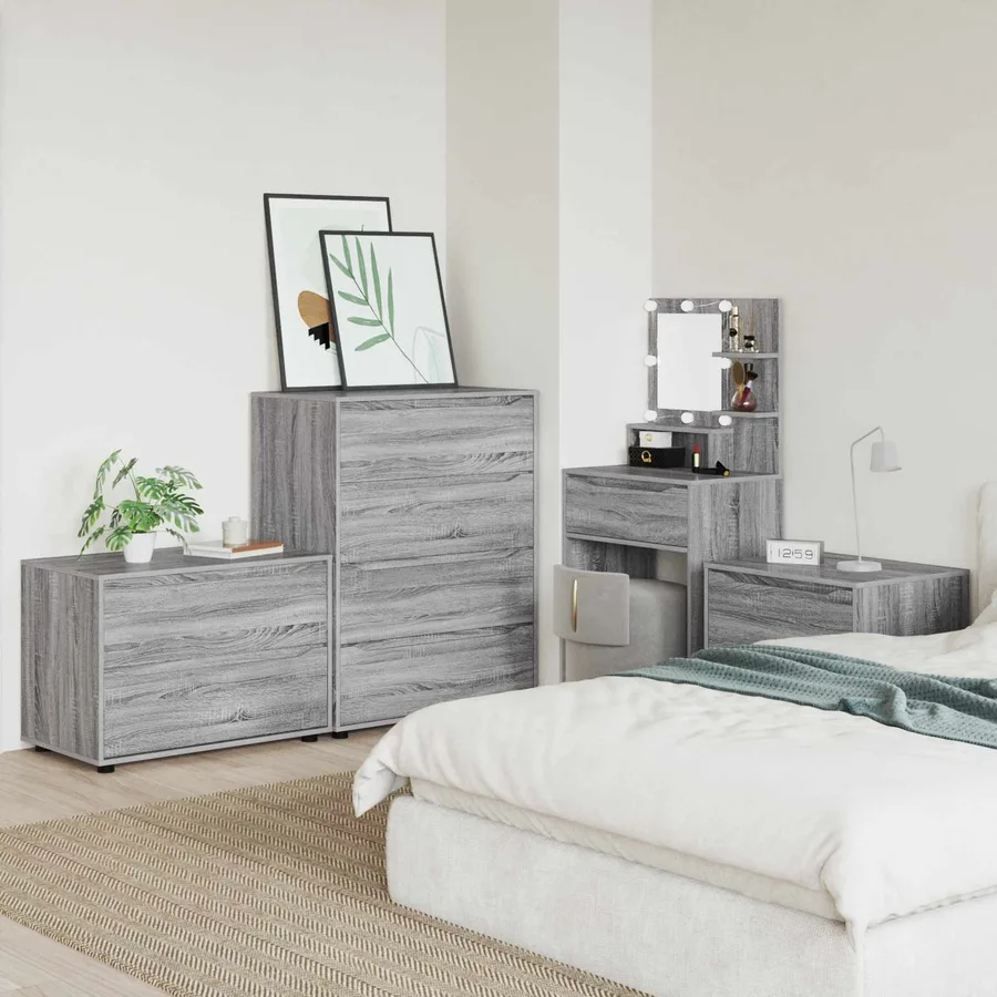 Armoire de rangement Gris Sonoma 80 x 48 x 57 cm - 4