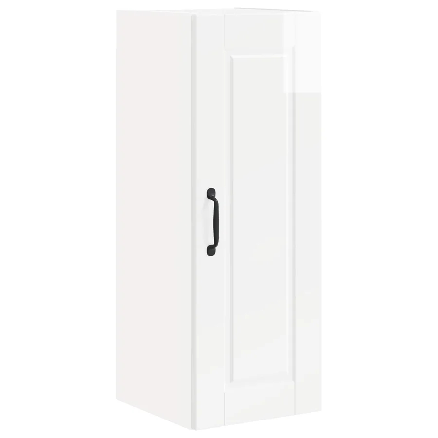 Meuble mural PORTO Blanc brillant 30 x 31 x 80 cm - 2
