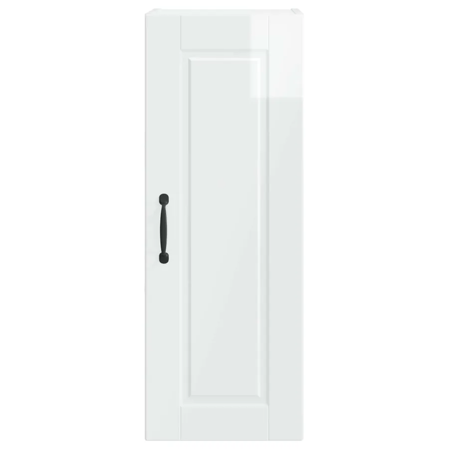 Meuble mural PORTO Blanc brillant 30 x 31 x 80 cm - 6