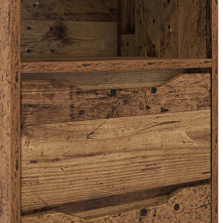 Tables de chevet avec tiroir 2 pcs Bois Ancien 40 x 30 x 467 cm - 8