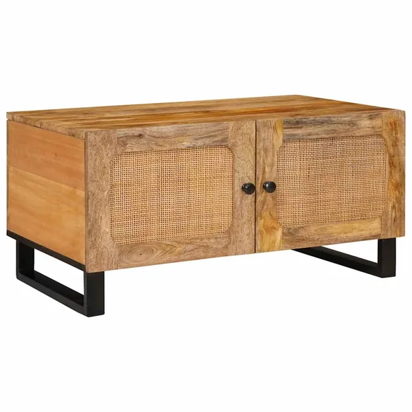 Table basse Naturel 80 x 50 x 40 cm Bois de mangue massif