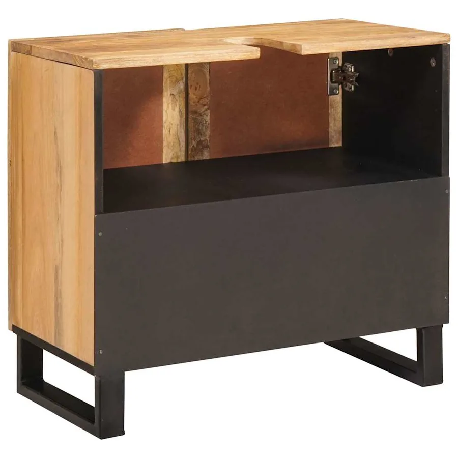 Meuble sous Lavabo de Salle de Bain Marron 62 x 33 x 58 cm - 3