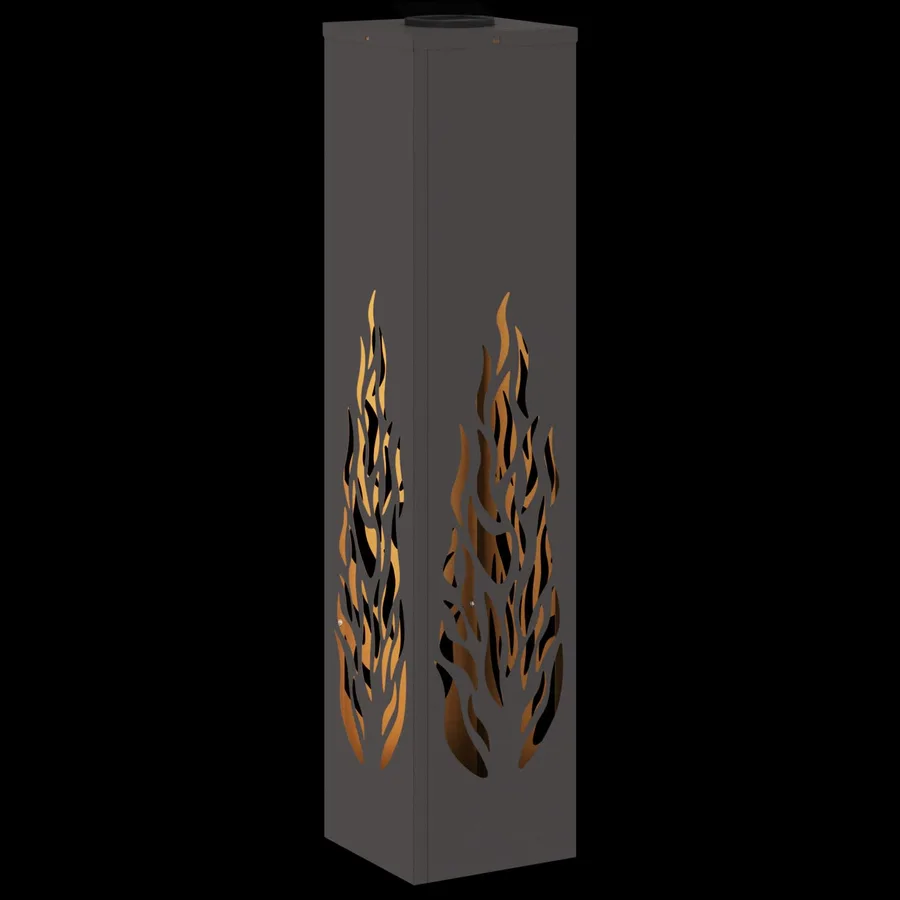 Lumière de chemin LED solaire 2 pcs Blanc chaud 18 x 18 x 80 cm - 12
