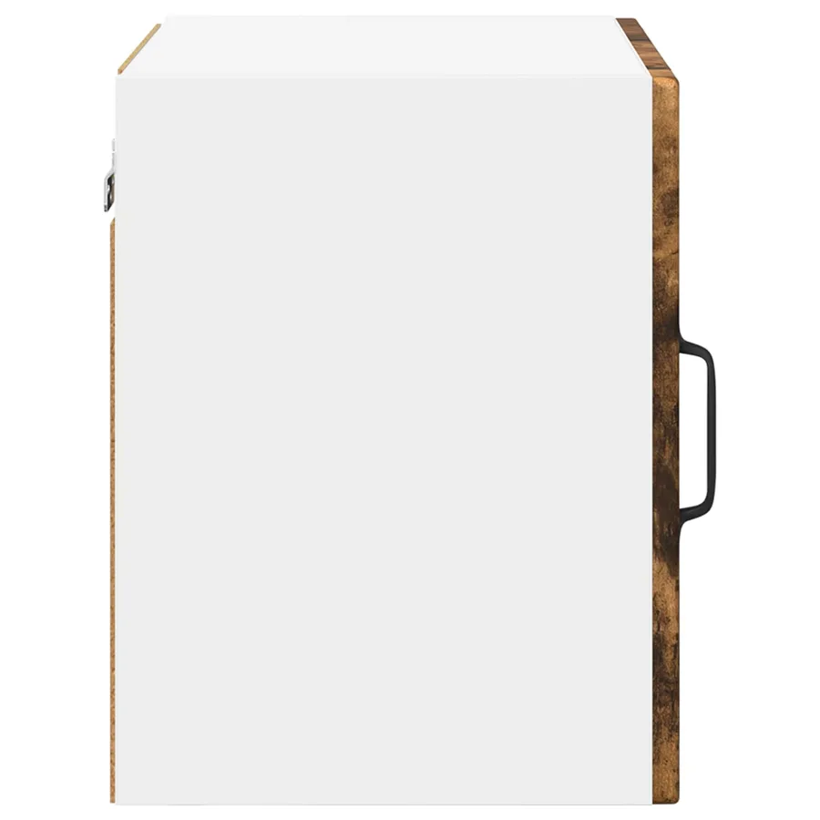 Cabinet en verre mural PORTO Chêne fumé 40 x 31 x 40 cm - 7