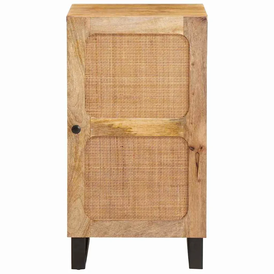 Buffet avec porte Marron 40 x 33 x 75 cm Bois de mangue massif