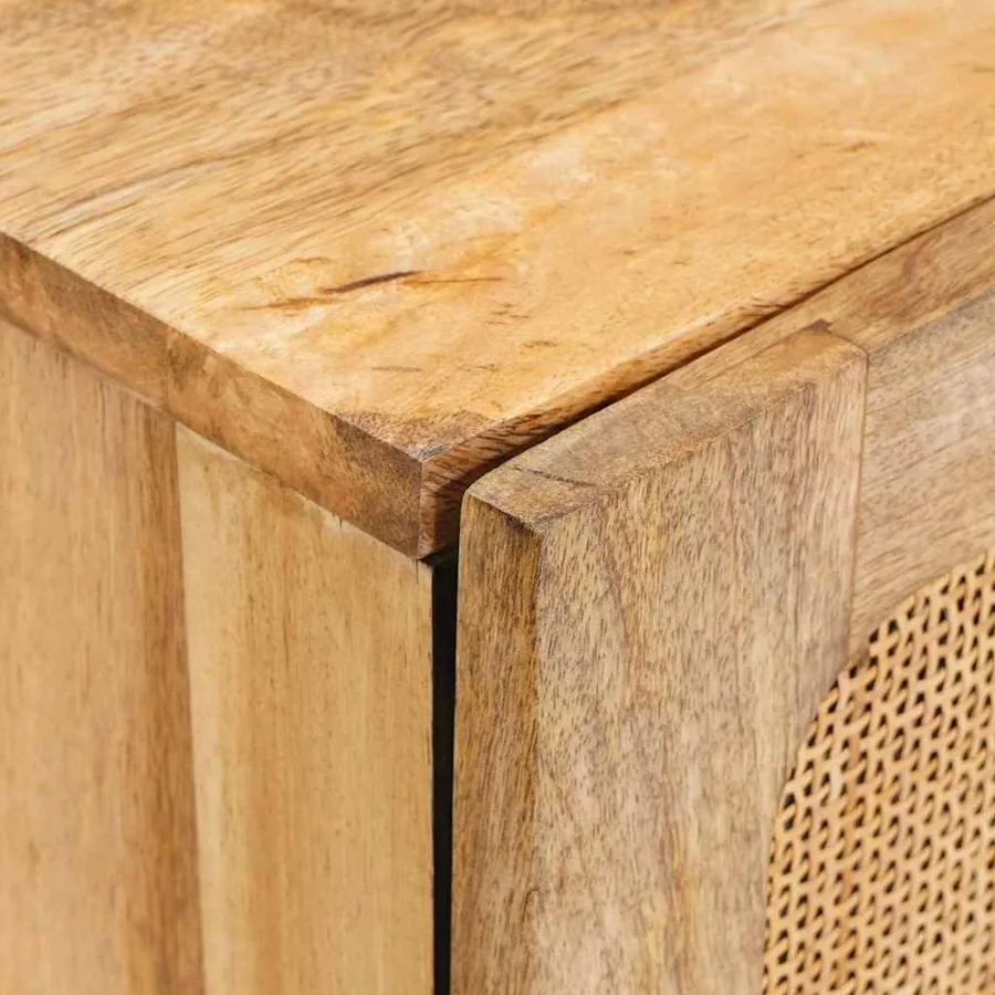 Buffet avec porte Marron 40 x 33 x 75 cm Bois de mangue massif - 5