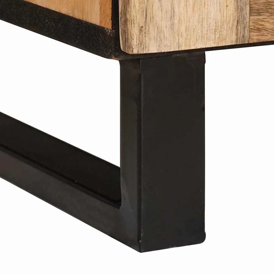 Cabinet de chevet Naturel 50 x 33 x 62 cm Bois de mangue massif - 7