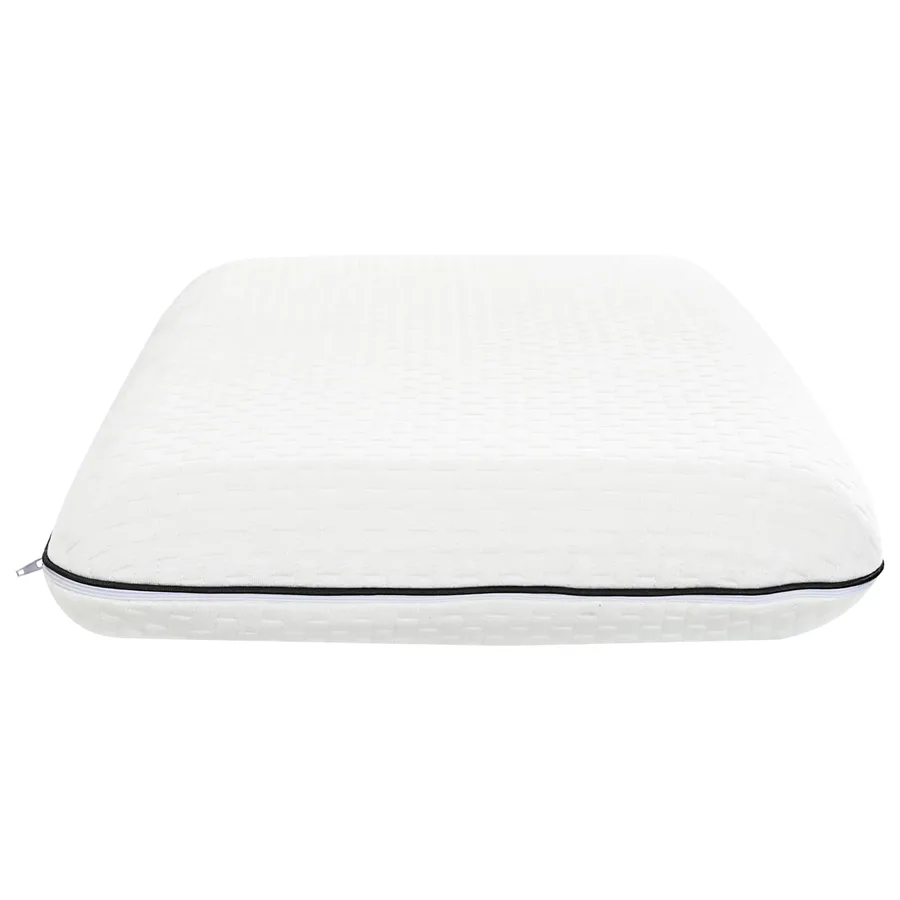 Coussin de sommeil Uni Blanc 60 x 40 x 10 cm Mousse de Gel - 5