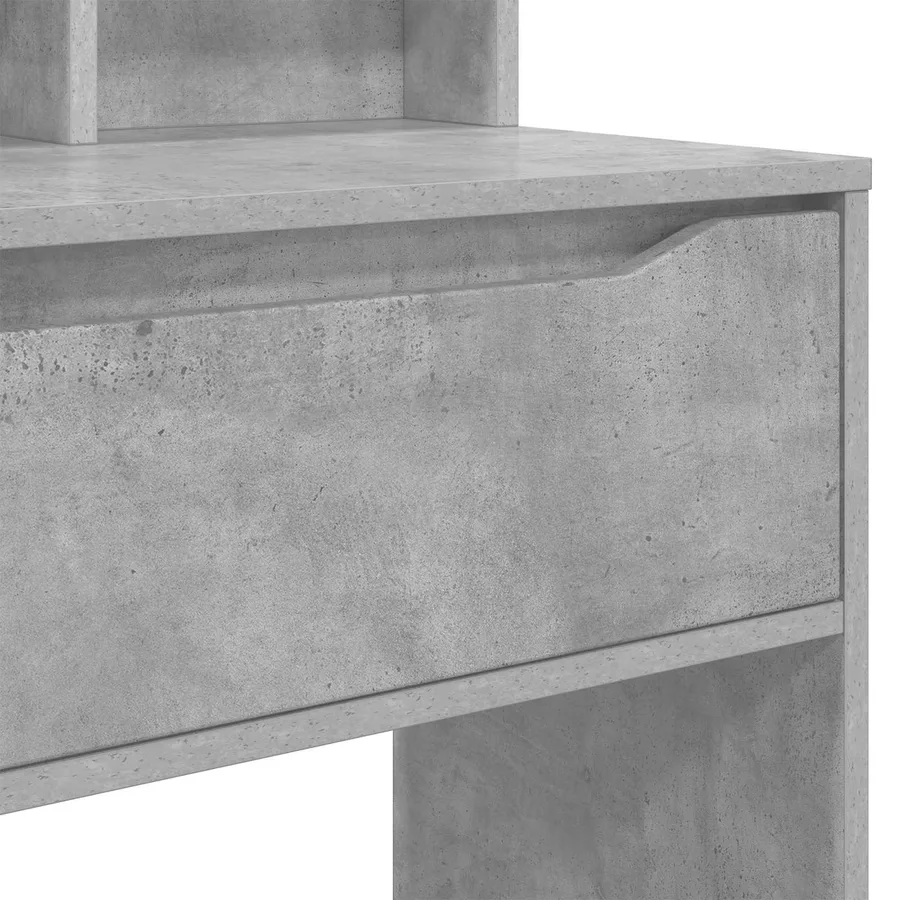 Tables de maquillage pour chambre Gris béton 80 x 39,6 x 135 cm - 8