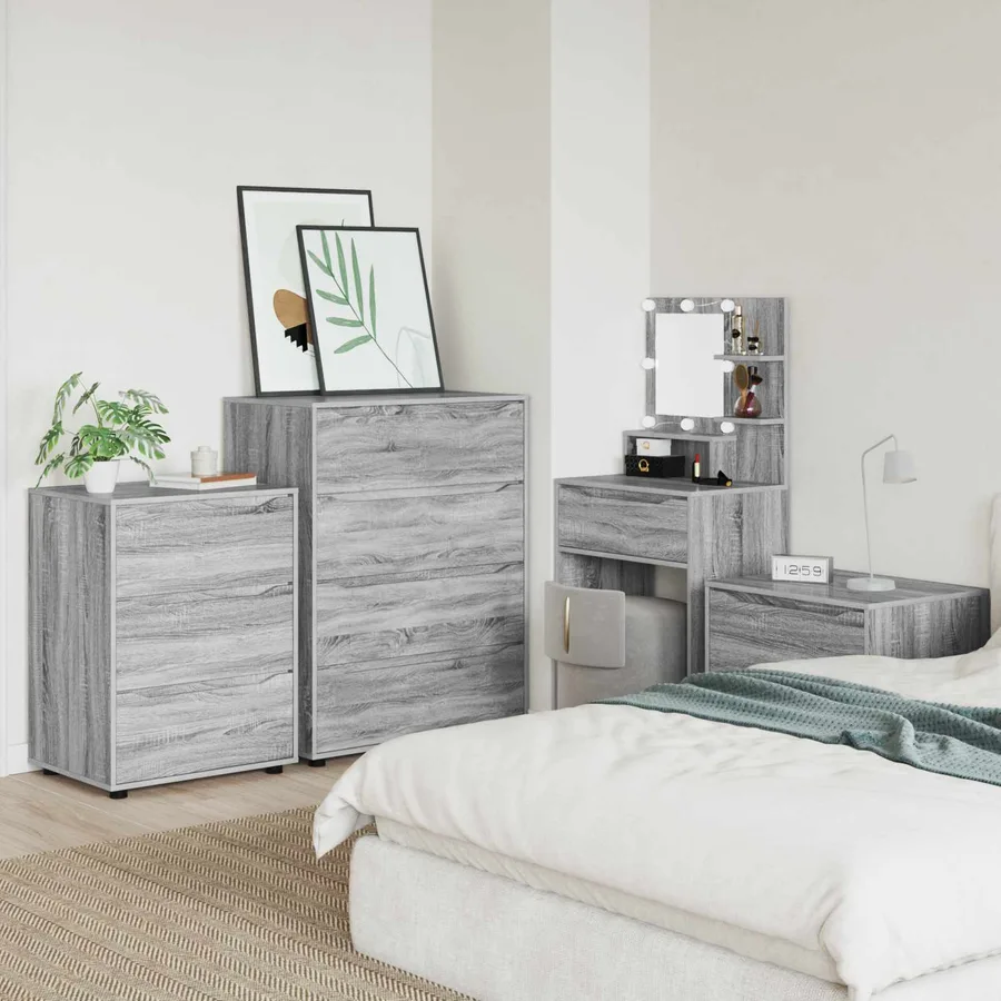 Armoires de rangement Gris Sonoma 80 x 48 x 105 cm - 4