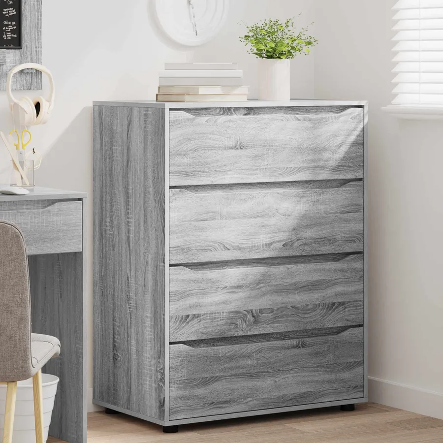 Armoires de rangement Gris Sonoma 80 x 48 x 105 cm - 5