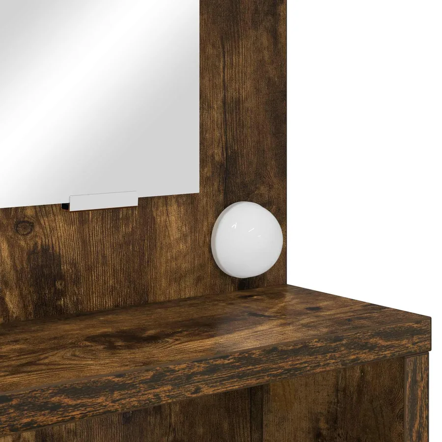 Tables de maquillage pour chambre Chêne fumé 80 x 39,6 x 135 cm - 11