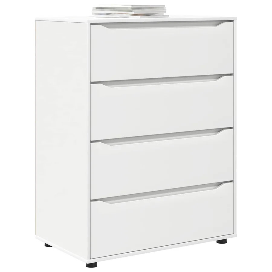 Armoires de rangement Blanc 80 x 48 x 105 cm Bois d'ingénierie - 3