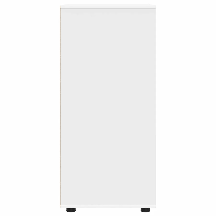 Armoires de rangement Blanc 80 x 48 x 105 cm Bois d'ingénierie - 9
