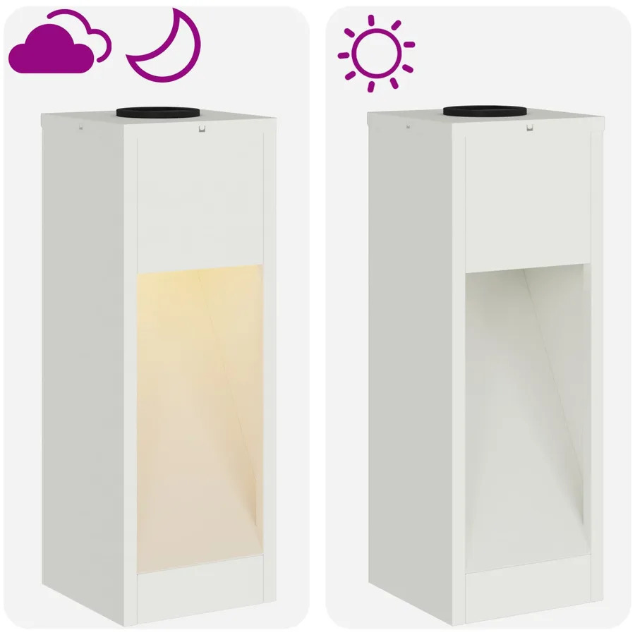 Lumière de Chemin LED Solaire 2 pcs Blanc chaud 18 x 18 x 50 cm - 15