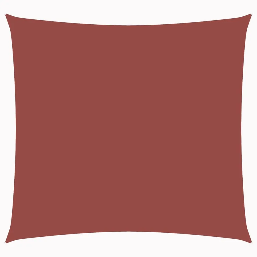 Voile de parasol tissu oxford carré 4x4 m terre cuite - 2
