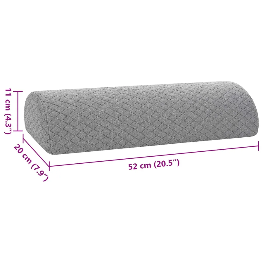 Coussin pour les jambes Géométrique Gris 52 x 20 x 11 cm - 9