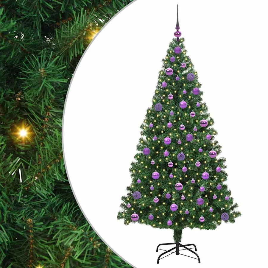 Sapin de Noël artificiel Vert 180 cm PVC, Acier et Plastique - 2