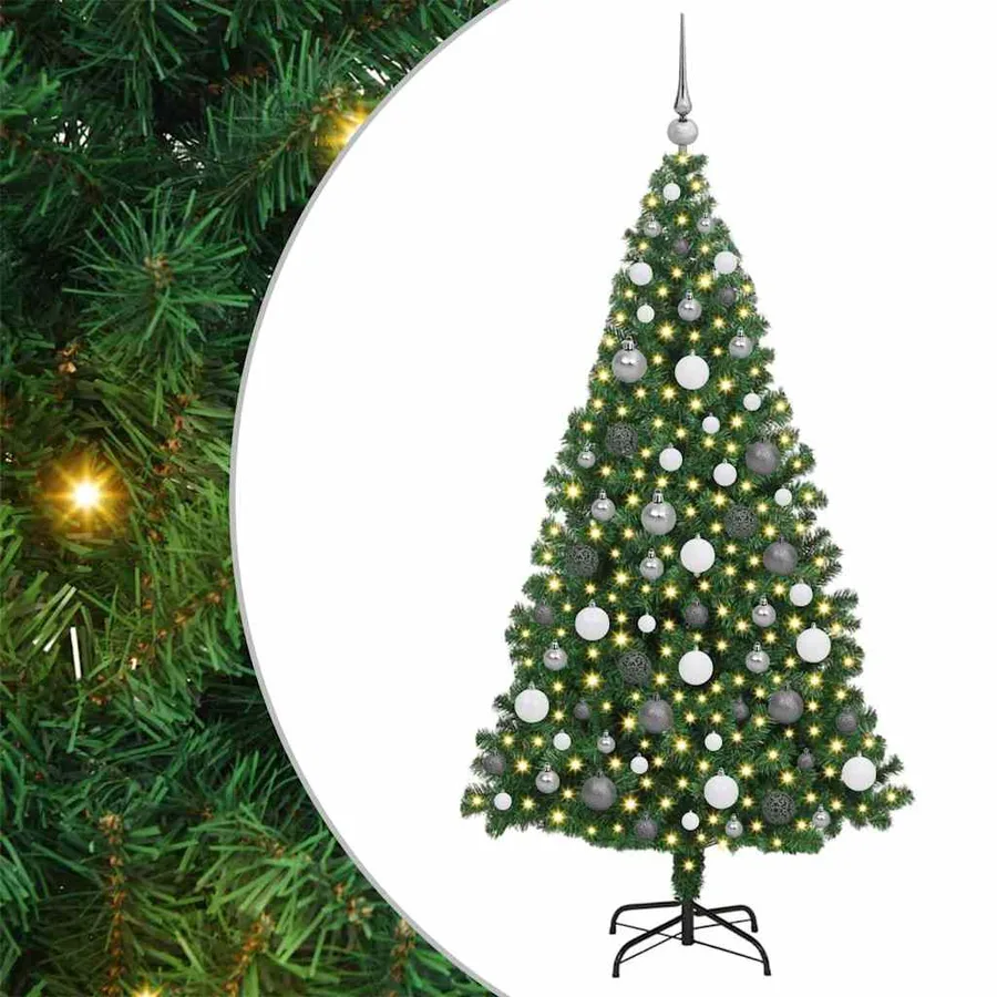 Sapin de Noël artificiel Vert 180 cm PVC, Acier et Plastique - 2