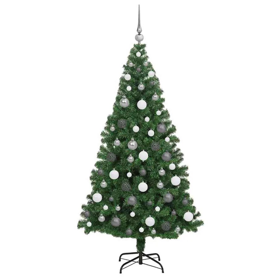 Sapin de Noël artificiel Vert 180 cm PVC, Acier et Plastique - 5