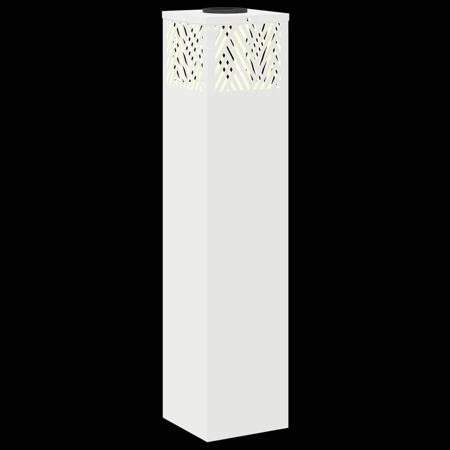 Lumière de chemin LED solaire 2 pcs Blanc chaud 18 x 18 x 80 cm - 12