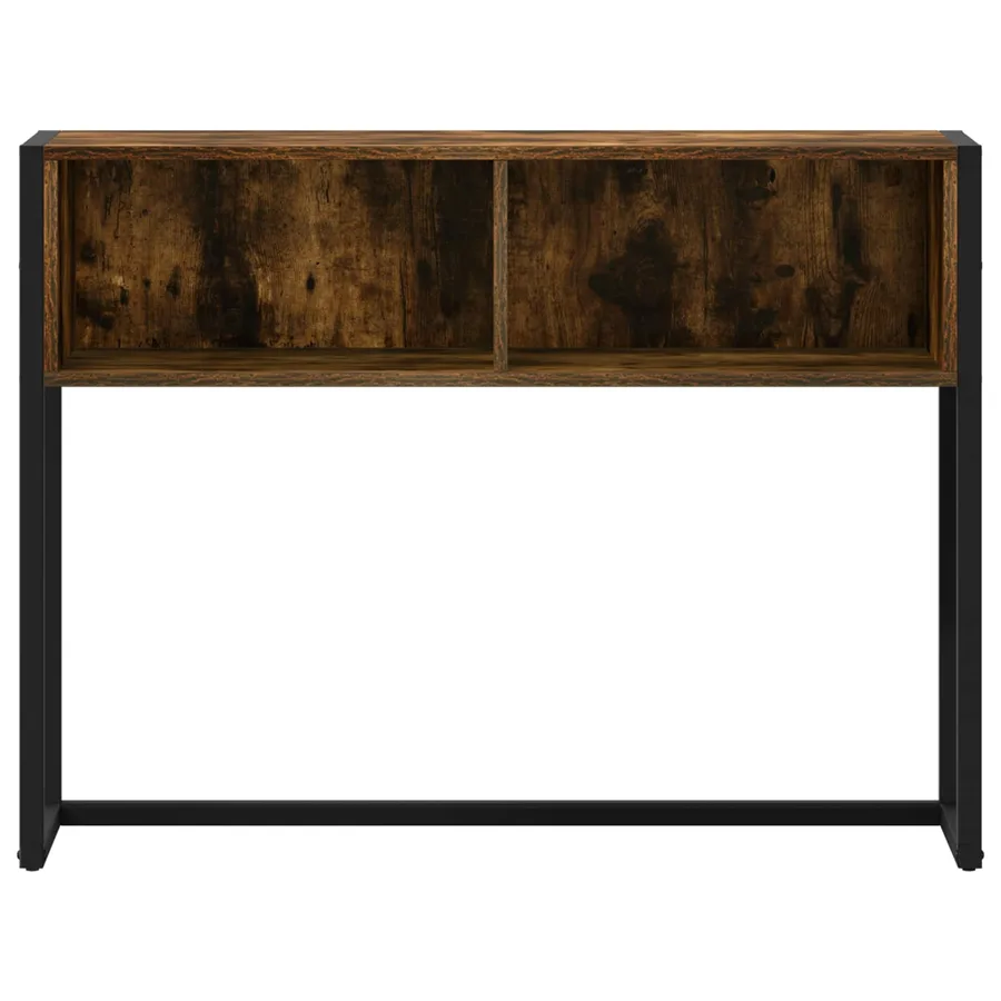 Table d'appoint Chêne Fumé 100 x 36 x 75 cm Bois d'ingénierie - 5