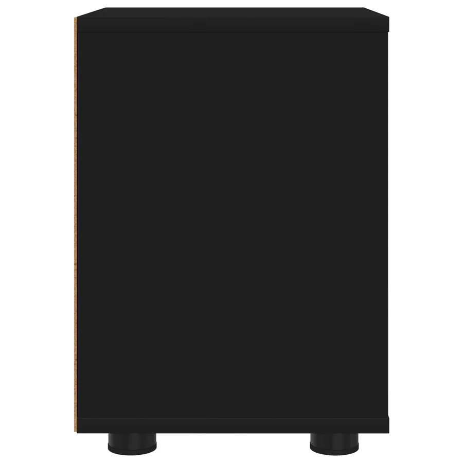 Table de chevet Noir 30,5 x 30 x 43 cm Bois d'ingénierie - 7