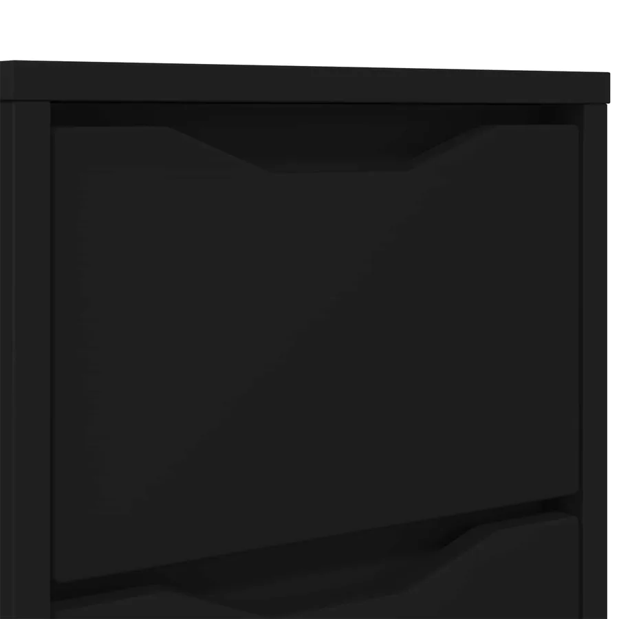 Table de chevet Noir 30,5 x 30 x 43 cm Bois d'ingénierie - 8