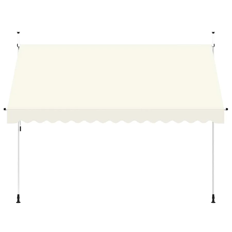 Auvent manuel rétractable 350 cm Crème - 3