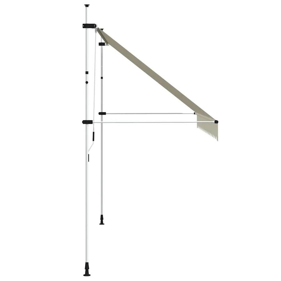 Auvent manuel rétractable 350 cm Crème - 4