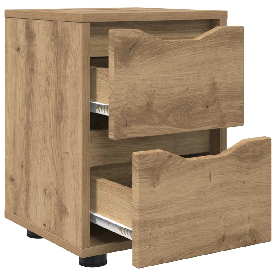 Tables de chevet 2 pc Chêne artisanal 30,5 x 30 x 43 cm - 5