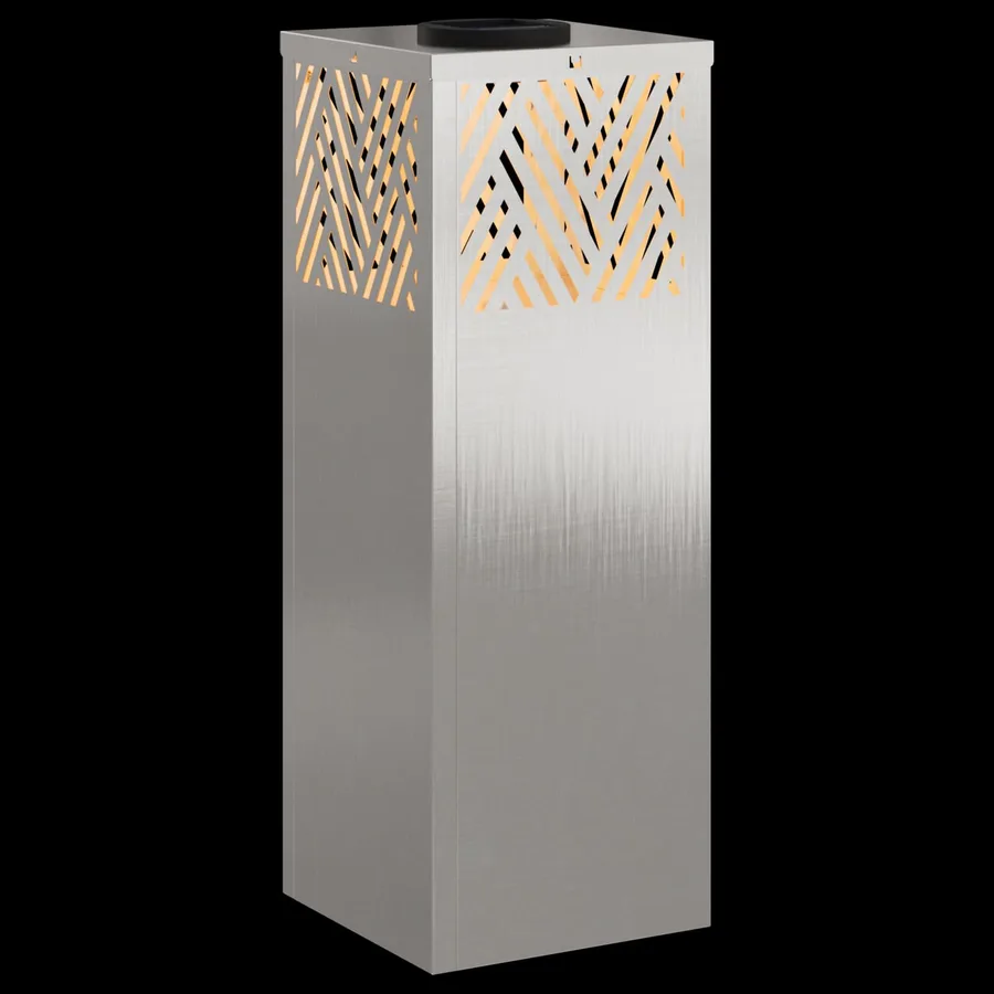 Lumière de chemin LED solaire 2 pcs Blanc chaud 18 x 18 x 50 cm - 12