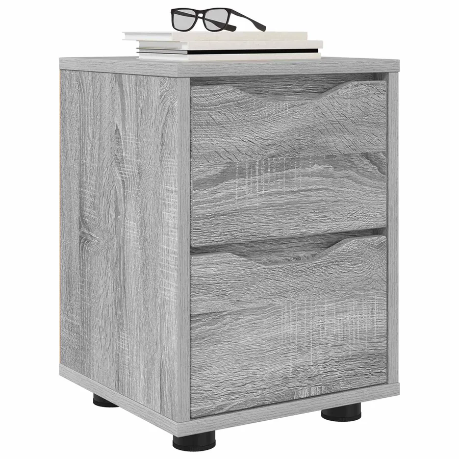 Table de chevet Gris Sonoma 30,5 x 30 x 43 cm Bois d'ingénierie - 3