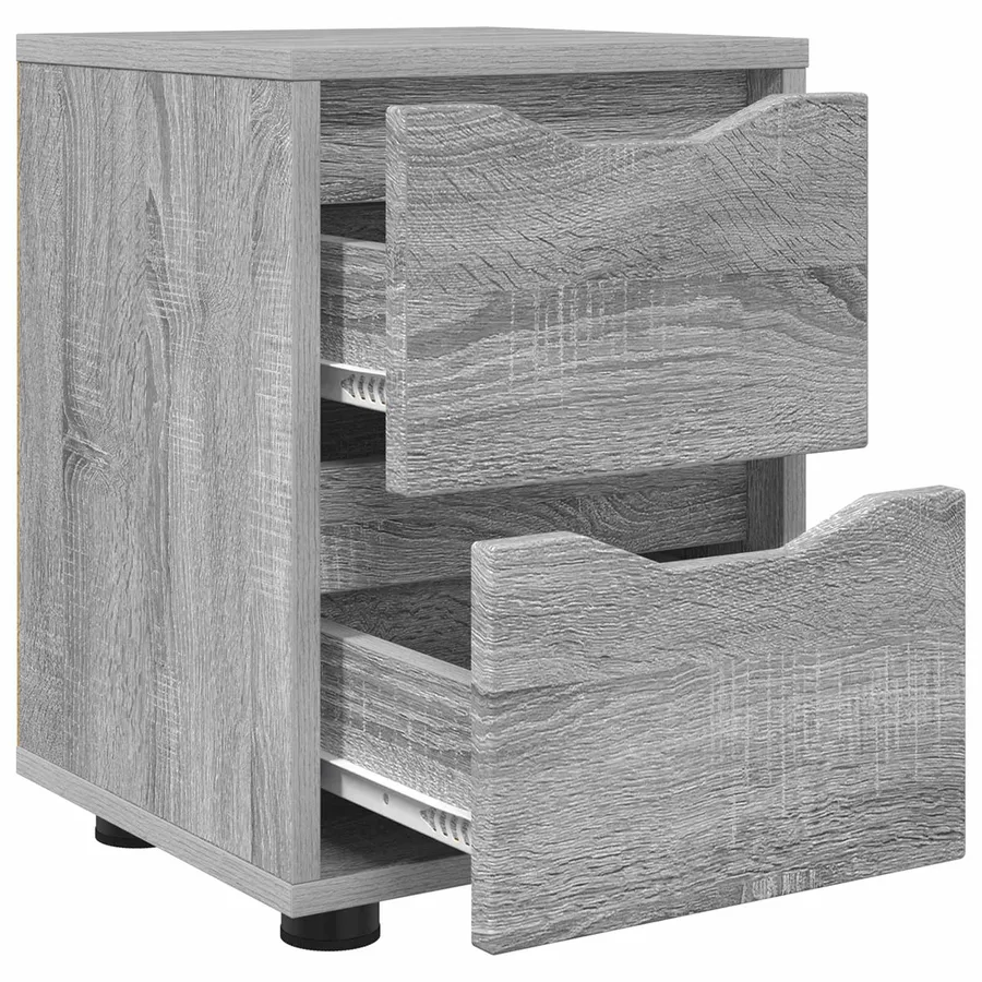 Table de chevet Gris Sonoma 30,5 x 30 x 43 cm Bois d'ingénierie - 5