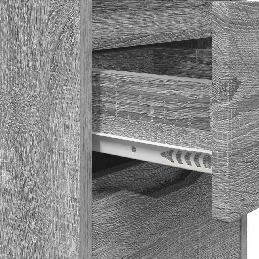 Table de chevet Gris Sonoma 30,5 x 30 x 43 cm Bois d'ingénierie - 9