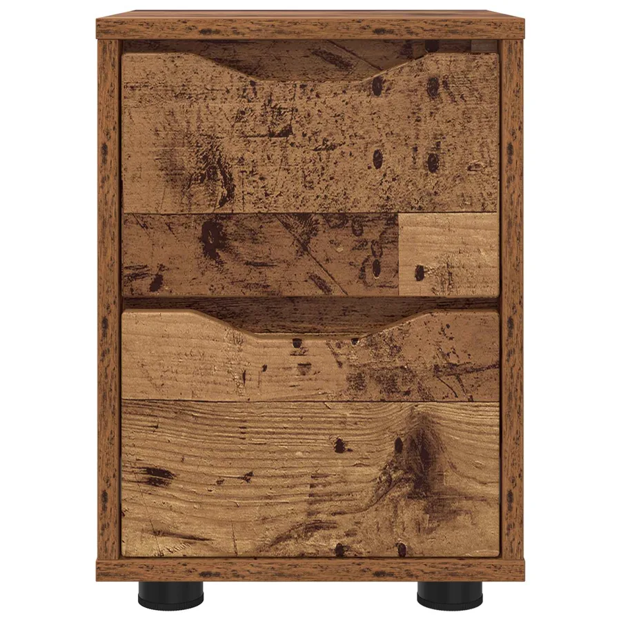 Tables de chevet 2 pcs Bois Ancien 30,5 x 30 x 43 cm - 6