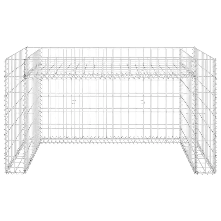 Garage tondeuse à gazon lit surélevé 110x80x60 cm Fil en acier - 3