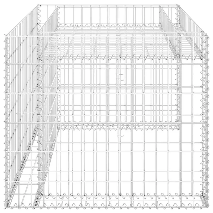 Garage tondeuse à gazon lit surélevé 110x80x60 cm Fil en acier - 4
