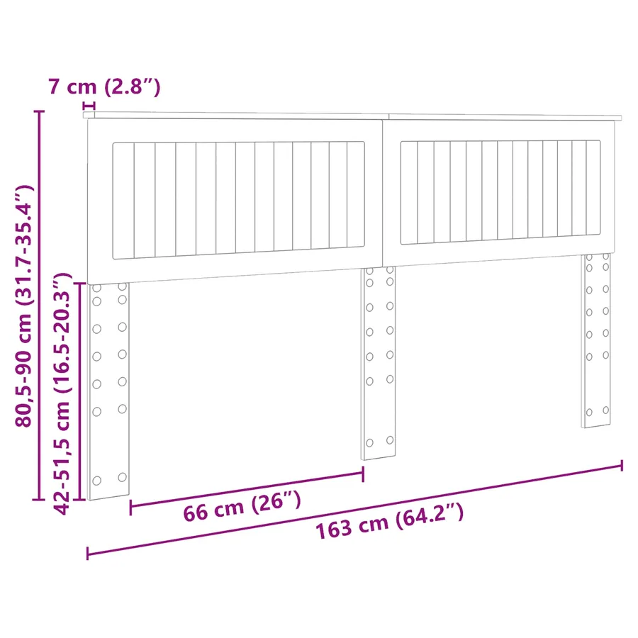Tête de lit Gris béton Bois d'ingénierie - 11