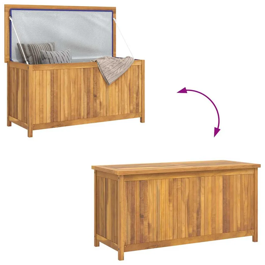 Garden box 114x50x58 cm Solid teak wood - 8