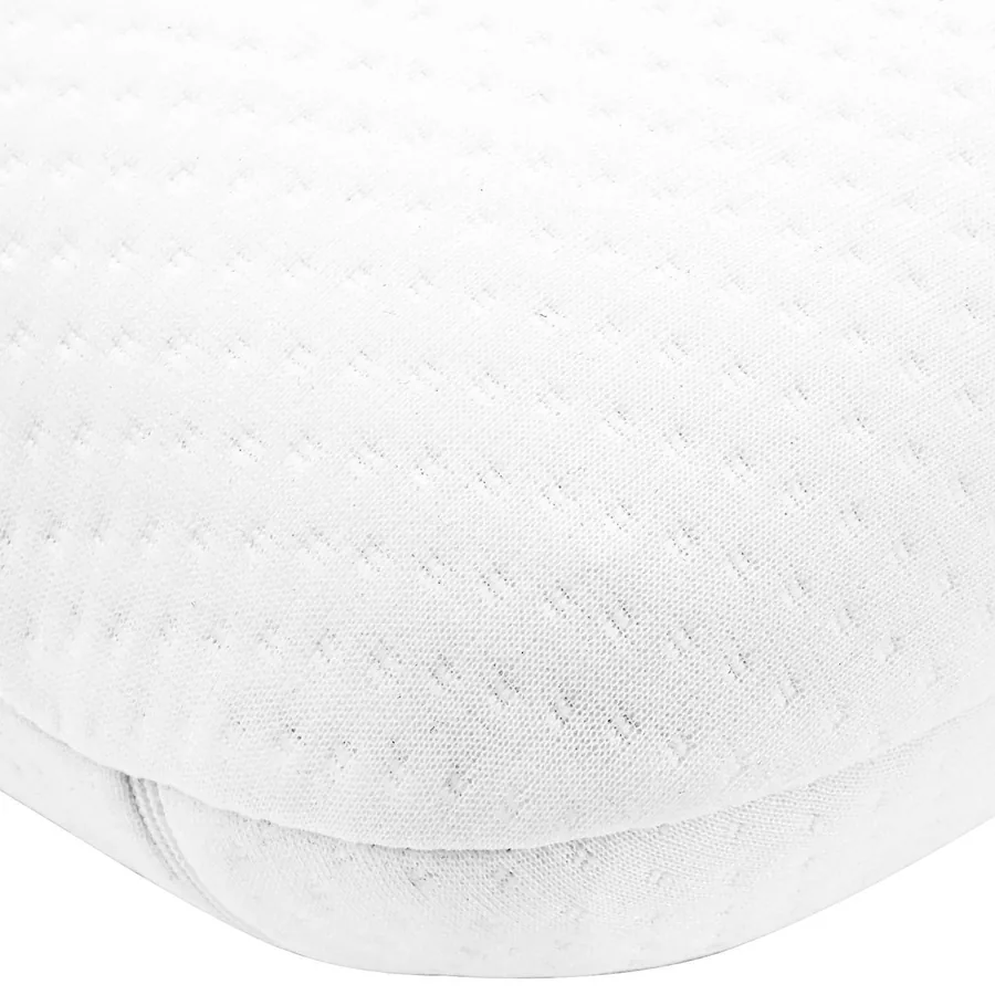 Coussin de sommeil Uni Blanc 70 x 36 x 8,5 cm - 7