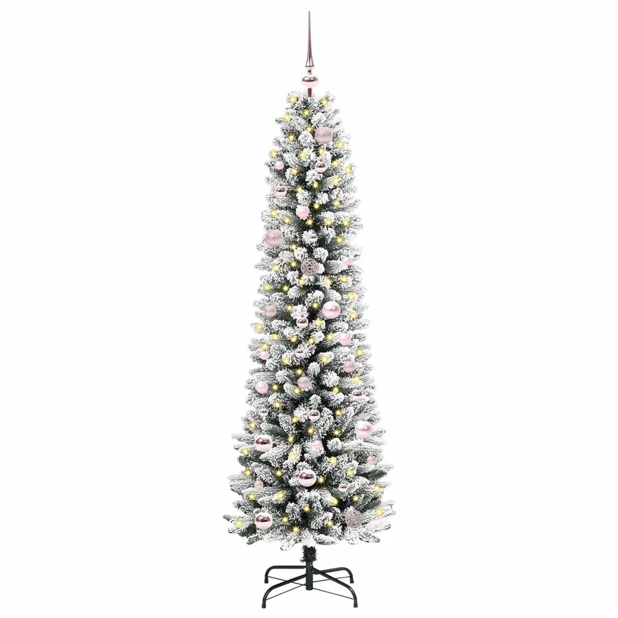 Sapin de Noël artificiel Blanc 150 cm PVC, métal et plastique - 3