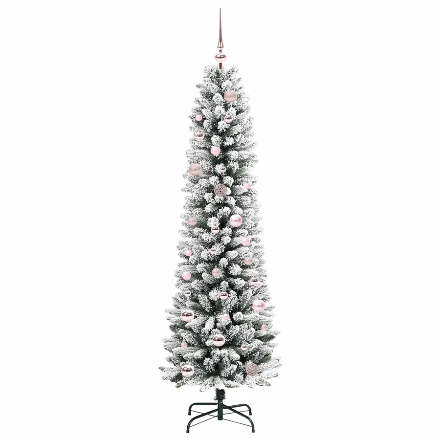 Sapin de Noël artificiel Blanc 150 cm PVC, métal et plastique - 4