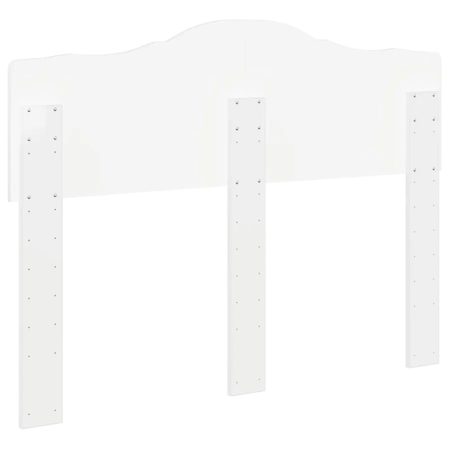Tête de lit Blanc Brillant Bois d'ingénierie - 6